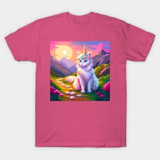 Pixel Princess Unicorn Kitty T-Shirt